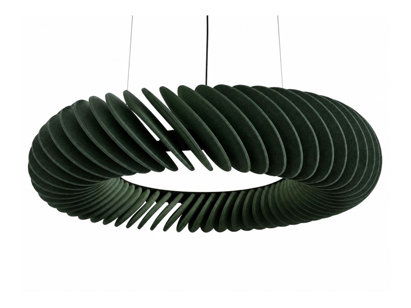 Complex PET felt acoustic pendant light shape affecting custom quotation cost