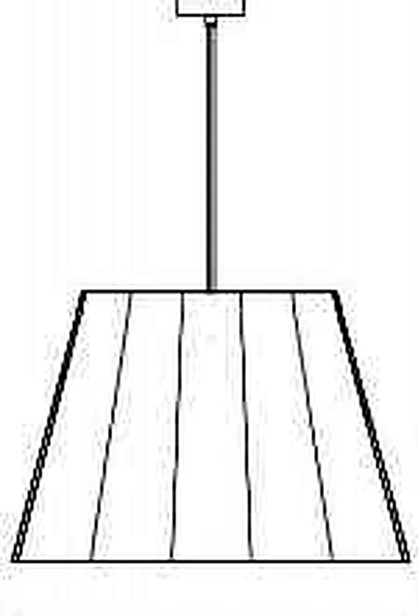 KO-XYM-0022 acoustic pendant light line drawing