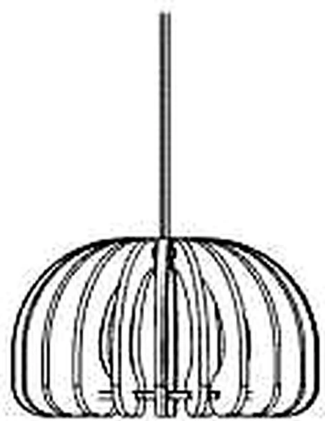 KO-XYM-0045 acoustic pendant light line drawing