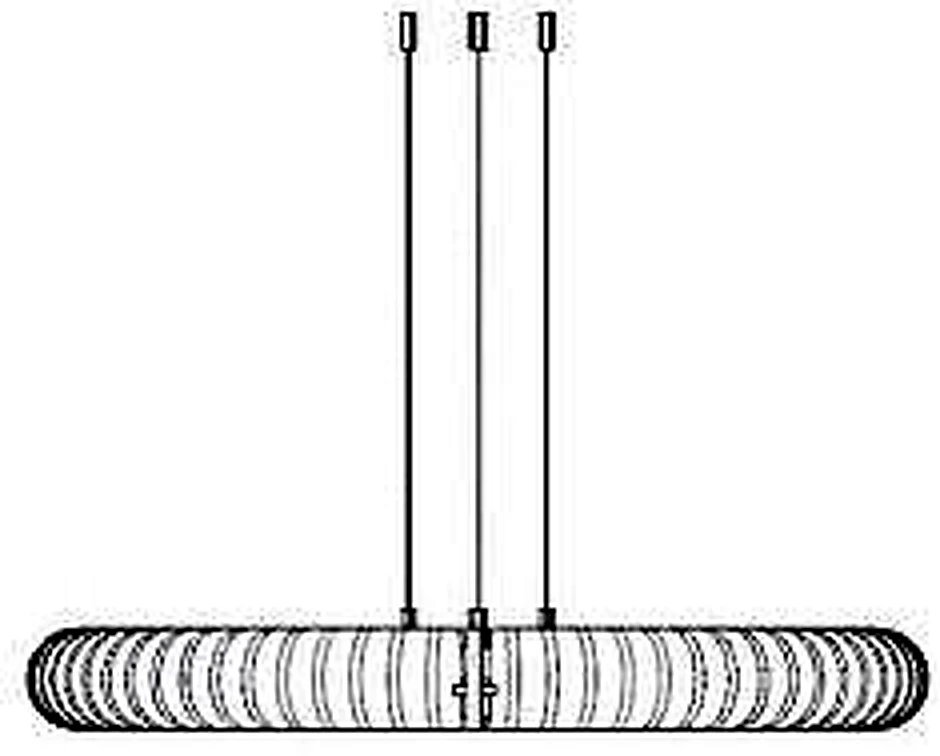 KO-XYM-0057 acoustic pendant light line drawing