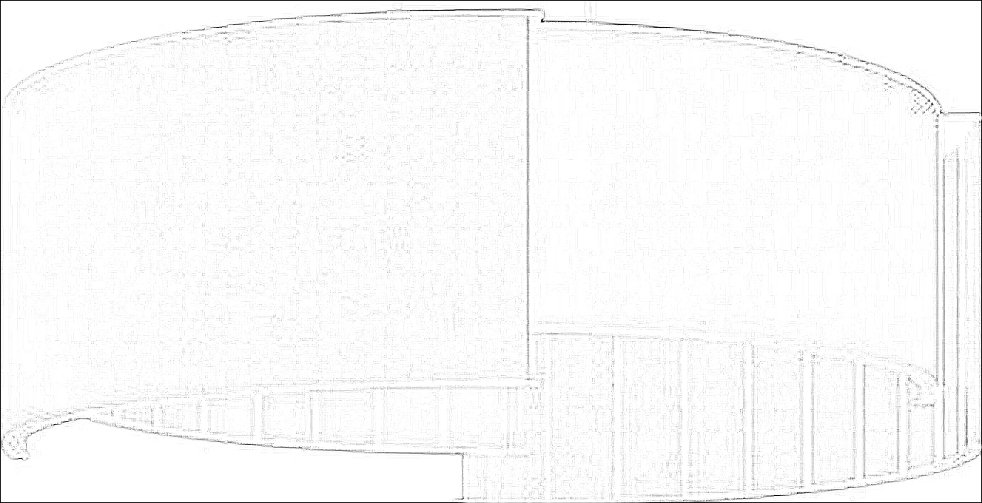 KO-XYM-0137 acoustic ring pendant line drawing