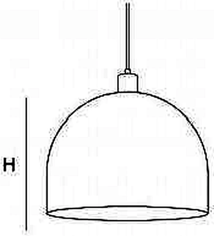 KO-XYM-0154 acoustic pendant light line drawing