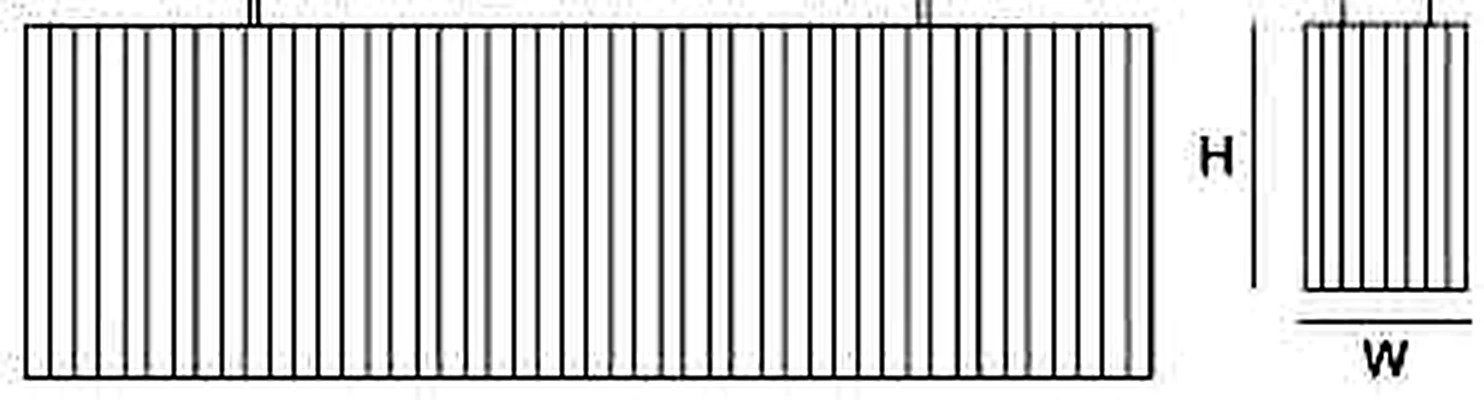 KO-XYM-0162 acoustic pendant light line drawing
