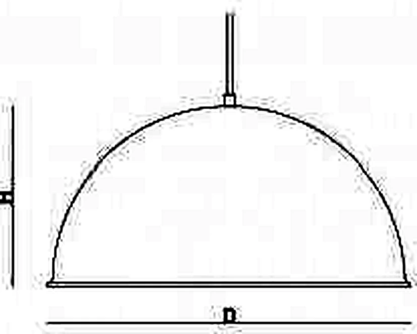 KO-XYM-0169 acoustic pendant light line drawing