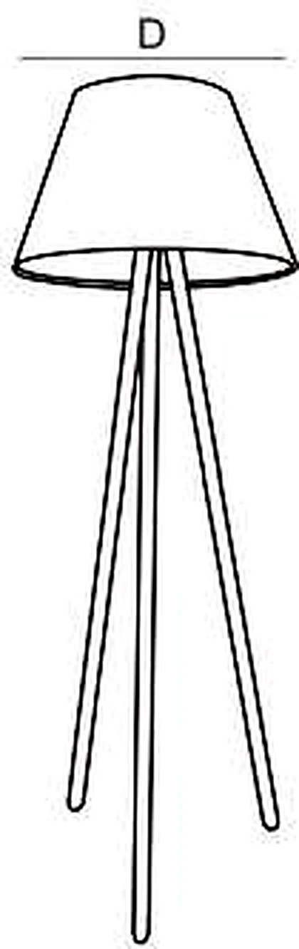 KO-XYM-0172 acoustic floor lamp line drawing