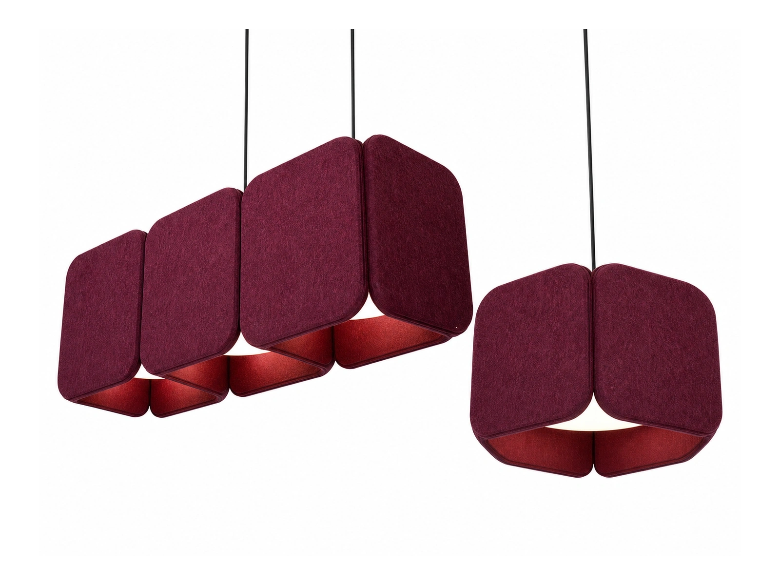 KO-XYM-0190 PET felt acoustic pendant light
