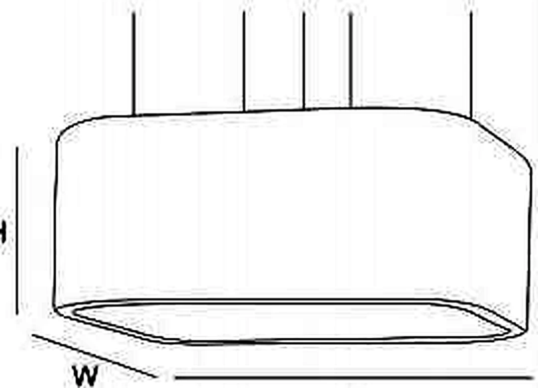 KO-XYM-0195 acoustic pendant light line drawing